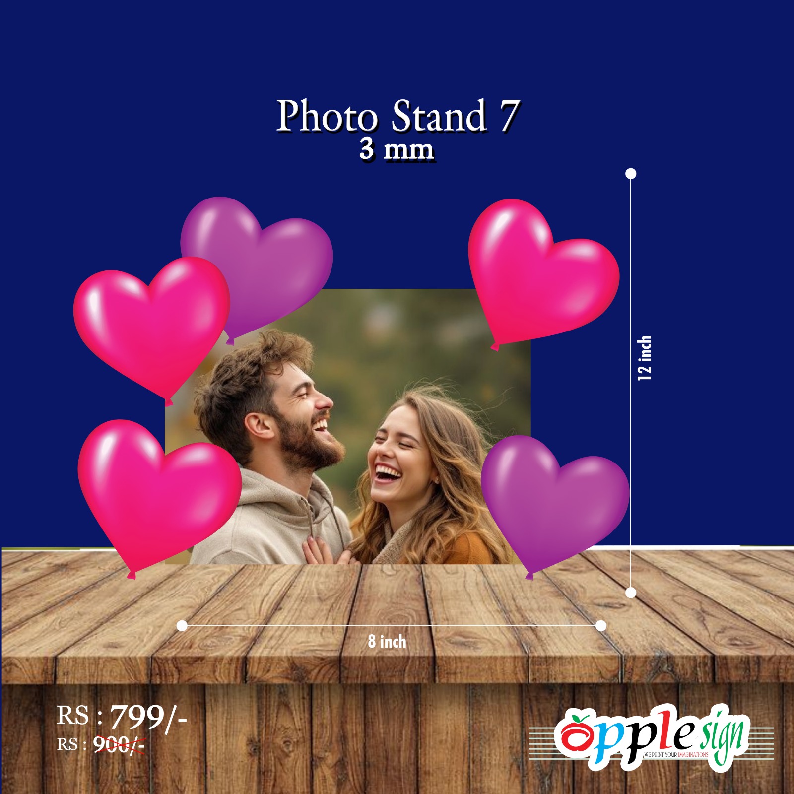 Heart Balloon Photo Stand